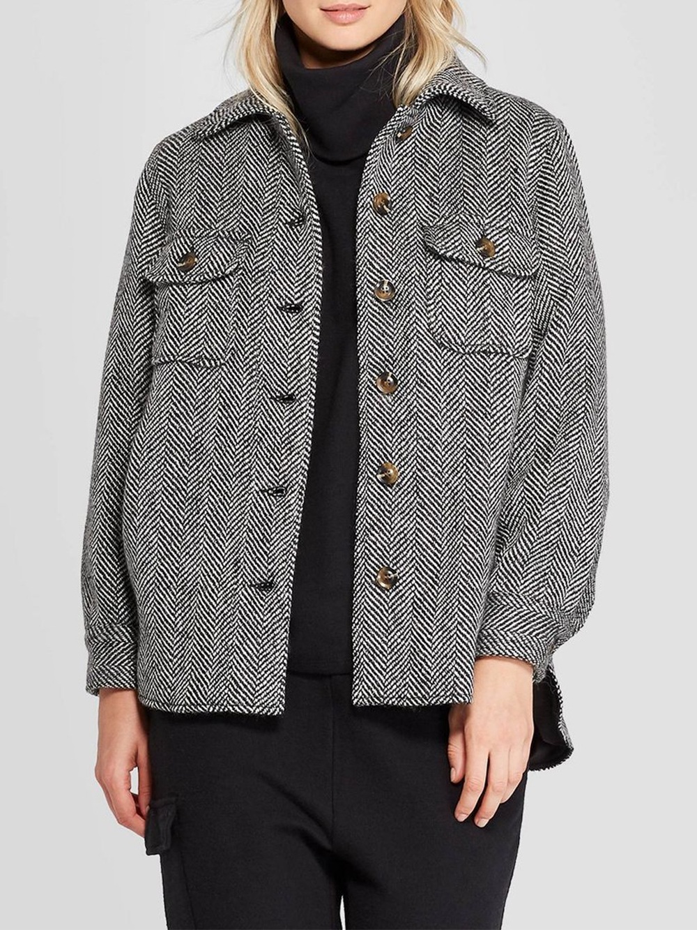 Who What Wear Houndstooth Shacket